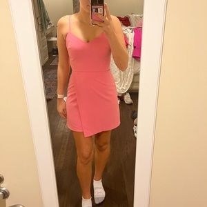 COPY - French Connection Light Pink Whisper V-Neck Envelope Dress